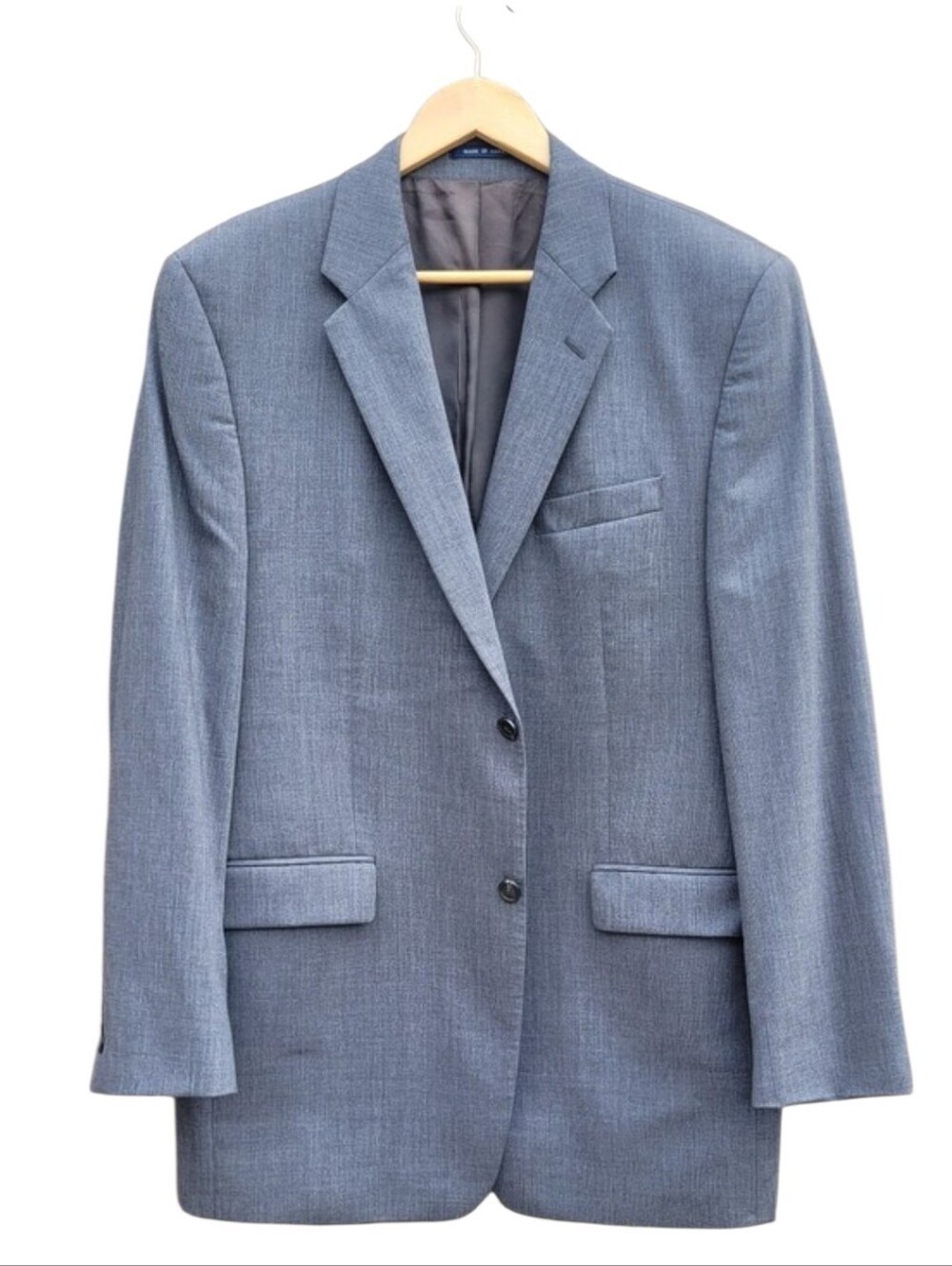2pc 35/31 Chaps Men’s Gray 2-Piece Suit 100% Wool Classic Graduation Prom
